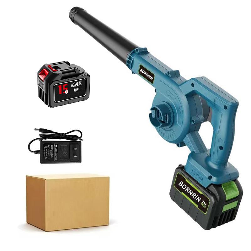 Портативный беспроводной воздуходув высокой мощности: Ручной пылесос и воздуходувка двойного назначения с литиевой батареей