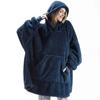 Women Men Oversized Hooded Sweatshirt Fleece Hoodies Blanket Comfy Pullover Blanket Home Clothing