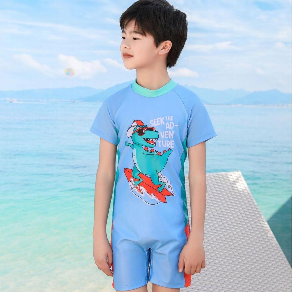 Новый детский быстросохнущий слитный купальник для малышей и детей