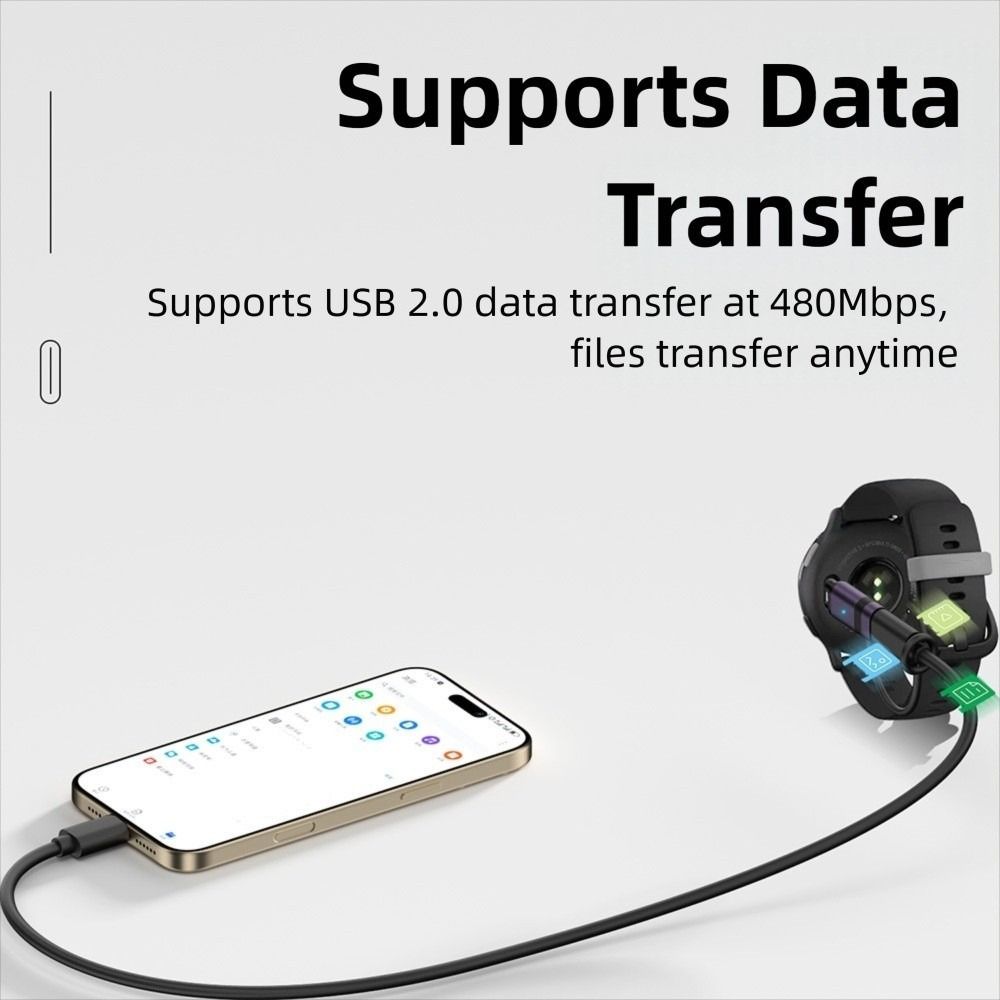 Magnetic Watch Charging Adapter for Garmin Quatix7 Pro Fenix8765 Instinct 2S Sports Watch