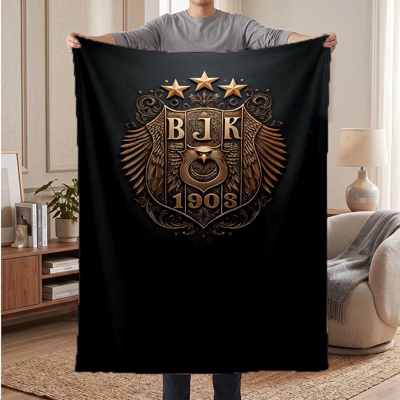 BJK FC Soft Warm Flannel Blankets Comfortable Blanket for Home Decoration Gifting