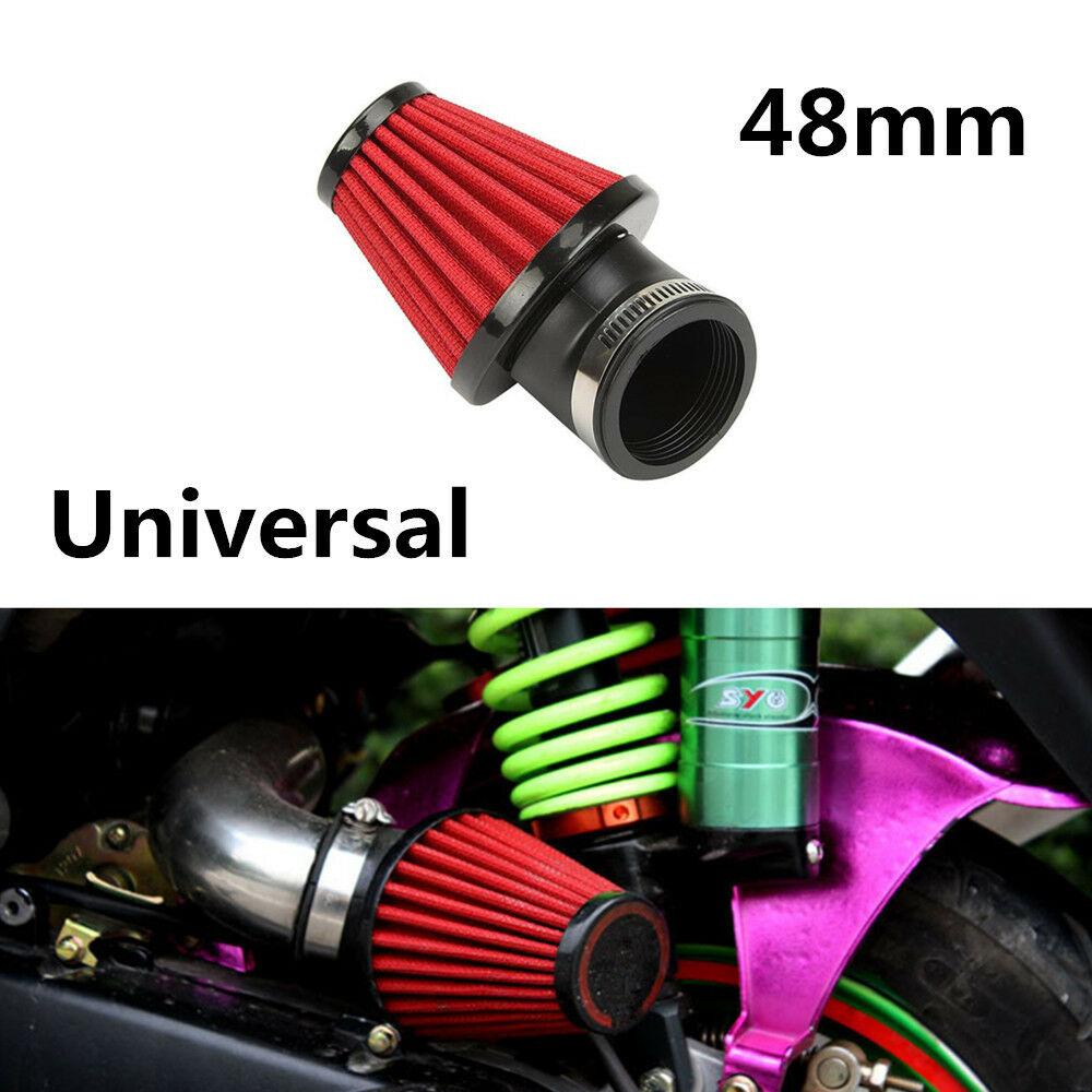 1x Универсальный мотоциклетный 3,4" шириной 48 мм колено 45 градусов комплект воздушного фильтра красного цвета
