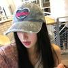 Винтажная бейсболка в корейском стиле Love Denim Snapback Cap Модные кепки с козырьком с надписью Уличная