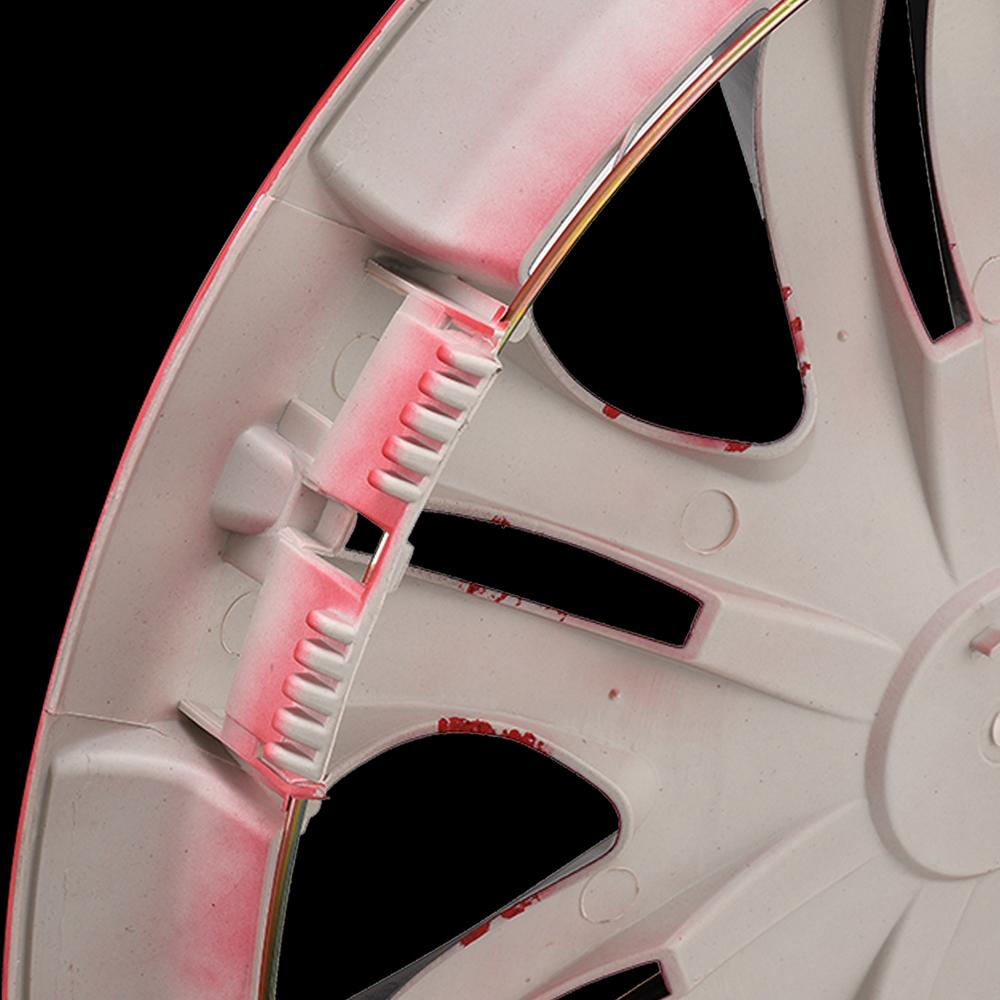 4 шт. 16-дюймовые колпачки для автомобильных колес R16 из стали и железа, глянцевые красные колпачки ступиц ABS, колпачки для колесных дисков, колпачки ступиц