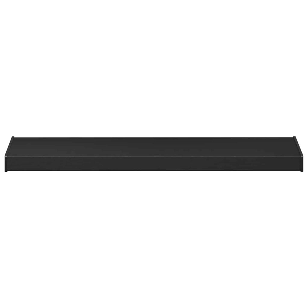 Black Window Sill with Wood Grain Pattern 60 x 35 x 4.5 cm PVC