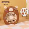Creative Cartoon Mini Handheld Fan with USB Charging and Phone Holder