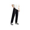 Breathable Simple Comfortable Solid Color Loose Straight Leg Casual Pants Men Bottoms Basic-Black 952521312-1