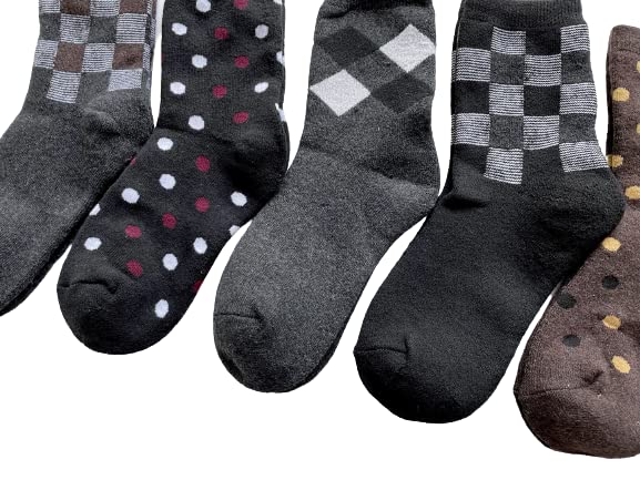 EM Wear Japan Warm Monochrome Pile Socks for Thick Cotton Sizes Set of 4 C32 Women's Fall/Winter, Blend, 23-25cm, (Colors Available)