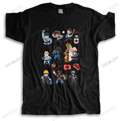 Мужская модная футболка с круглым вырезом Team Fortress 2 - Все классы персонажей с логотипом TF2 унисекс футболка подростковые топы