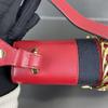 [Pre-Owned] Sylvie Gold Buckle Striped Web Ribbon Bow Wide Shoulder Strap Leather Shoulder Crossbody Handbag Small - Very Good #Z20RZ2