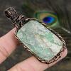 Натуральный драгоценный камень варисцит, подарочная подвеска ручной работы из медной проволоки 2,96 F6a36