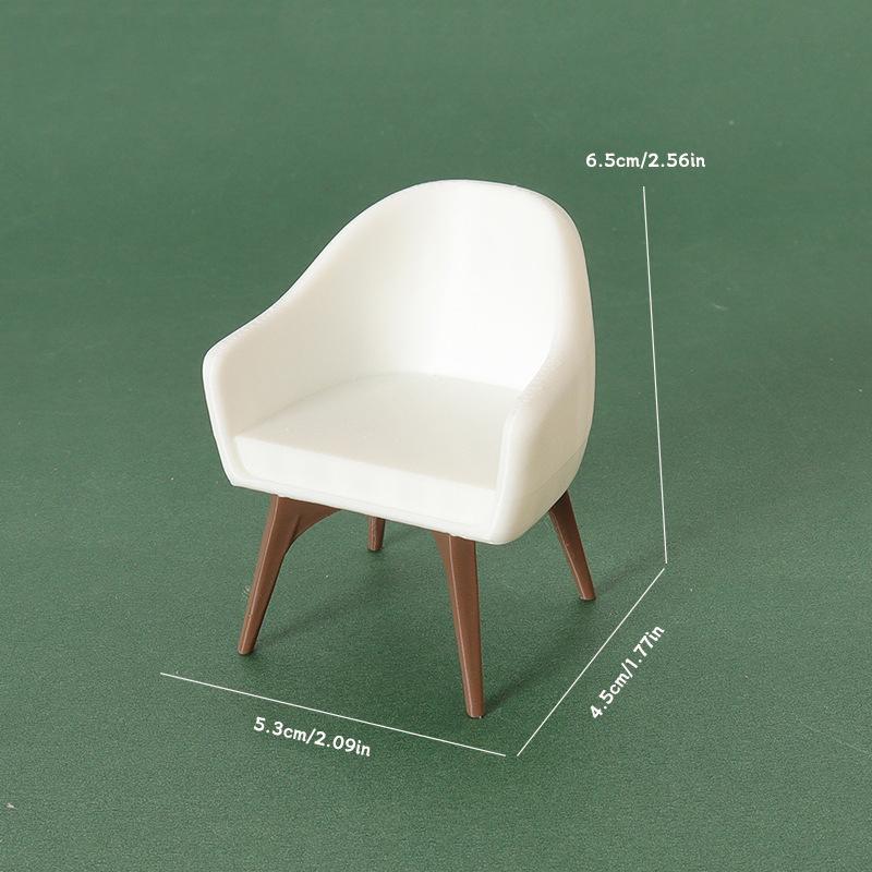 1/12 Dollhouse Mini Armchair Model Dollhouse Living Room Furniture Decoration Dolls House Micro Scene Construction Props