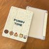 For iPad Air6 Case Simple Cartoon Pattern iPad Smart Tri-fold Case for iPad 2022 10th Air4 Air5 10.9 9th 8th 7th 10.2 Air1/2 9.7 with Pencil Holder