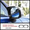 2PCS Car Rear View Mirror Sunshade Rainproof Eyebrow Cover Frame Stickers For Mini F65 F66 F67 U25 Countryman Auto Accessories