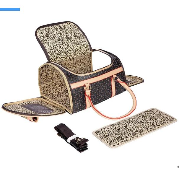 Luxury Pet Carrier Car Dog Bag Multi-functional Transport Outdoor Pet Shoulder Sling Foldable Puppy Travel Handbag Dog Accessory