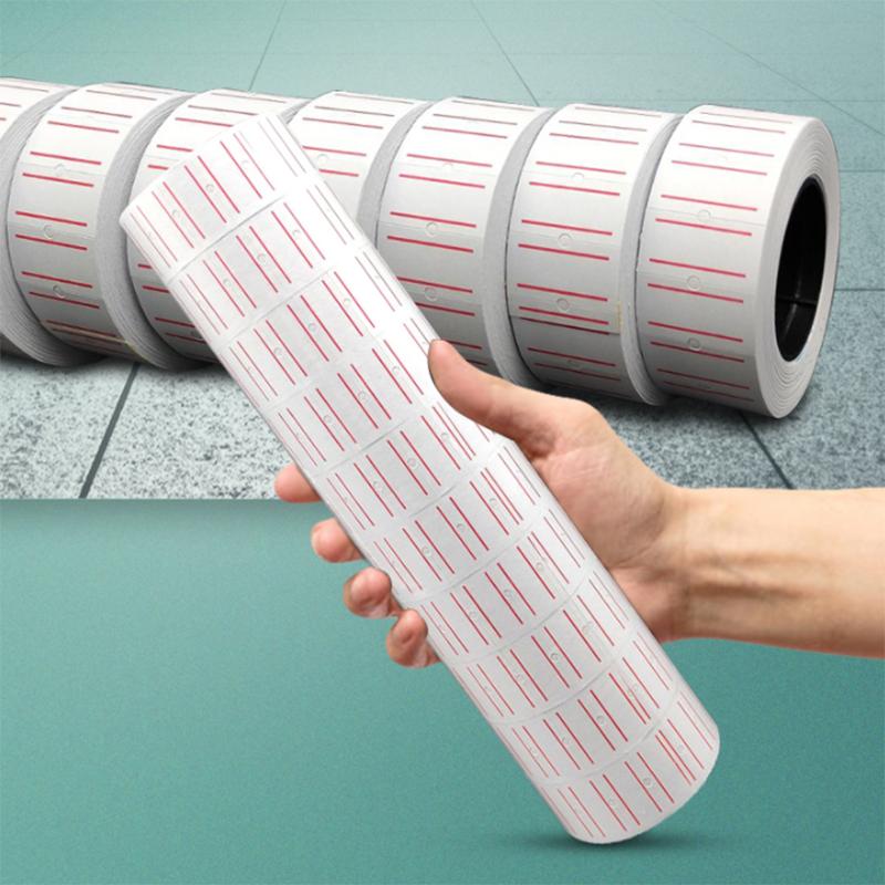 1 Roll(600 этикеток) Белая самоклеящаяся этикетка с ценой, наклейка, канцелярские товары
