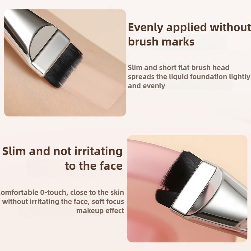 One-Character Foundation Brush Flat Head Seamless Eating Powder Plus Palette Liquid Foundation Makeup Makeup Mask Brush Set