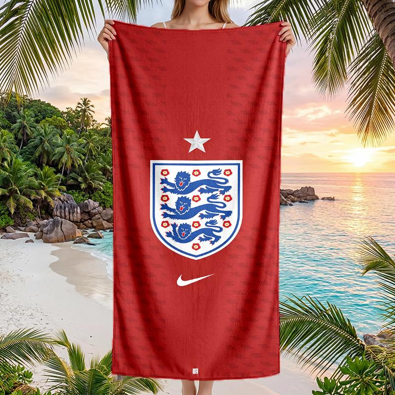 England national football team Beach Towel Soft Microfiber Summer Towel Quick Dry Absorbent Towel for Beach Swimming Pool Travel