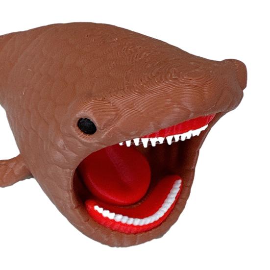 3D Printed Sea Creature Toy Deep Sea Animal Figurine with Movable Joints Articulated Mythical Ocean Predator Model Decoration Ocean Lovers Gift