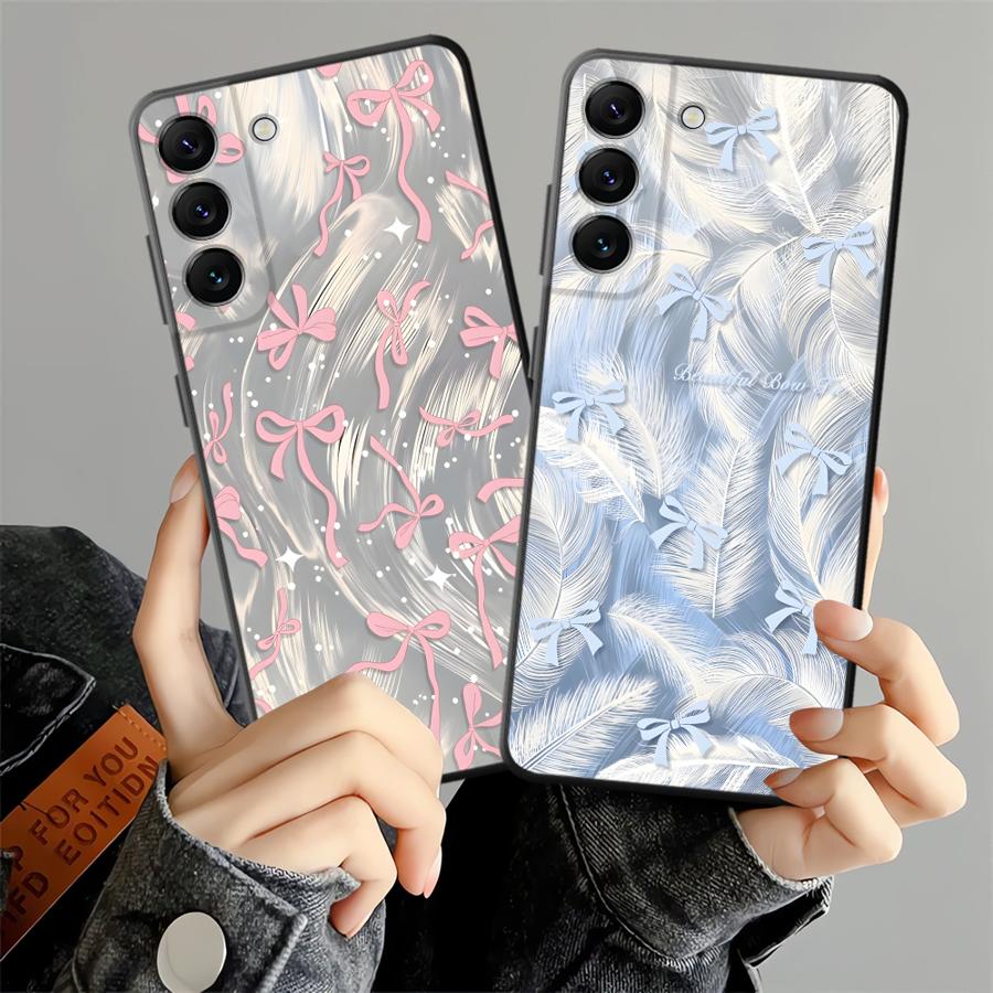 Чехол для телефона Samsung Galaxy A53 A17 A25 A16 A73 A51 A55 A52 A36 A23 A57 A15 A06 A37 A05 A50 A12 A13 A70 A41 Креативный бант