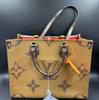 [Б/У] Onthego MM 'Коричневый Giant Monogram/Коричневый Monogram Reverse Canvas' - Очень хорошее состояние #6VBFPH