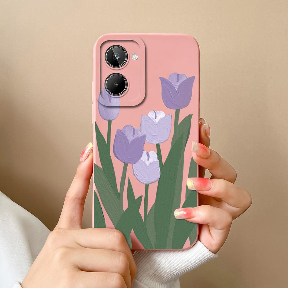 Чехол для Realme 10 Pro Plus 10S Модный Дизайн Полная Защита Задняя Крышка Для Realme 10Pro+ Мягкий Жидкий Силикон Защита от Падения Funda