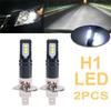 2pcs H1 6000K Super Bright 6000LM DRL LED Headlight Bulb Kit Bright Headlights