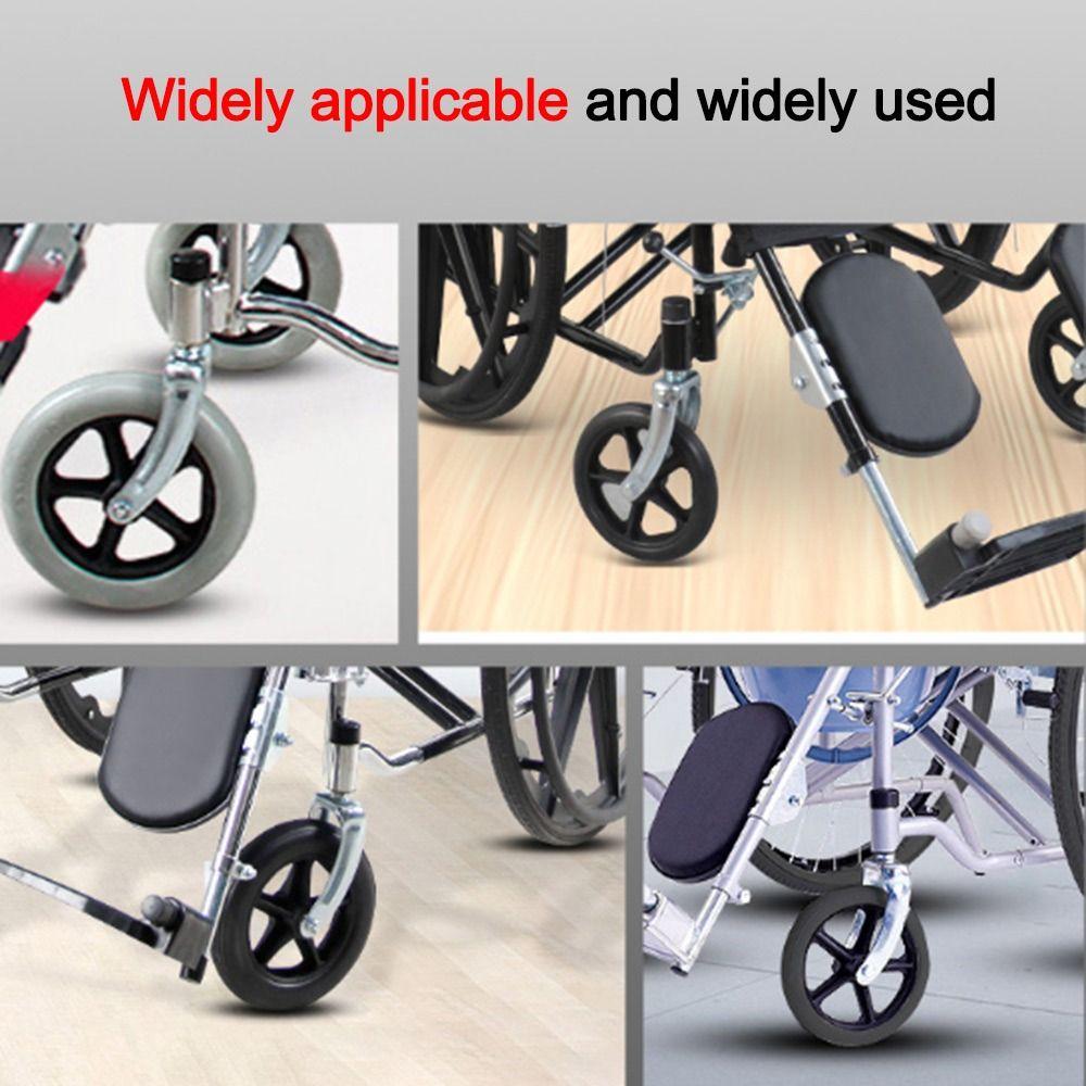 Колеса для тележки 6/7/8 дюймов, резиновые цельнолитые колеса, аксессуары для инвалидных колясок