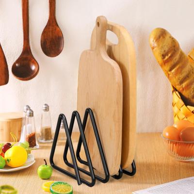 Стойка для разделочной доски, многофункциональная кухонная подставка для хранения, треугольный дизайн, легкий доступ к разделке