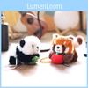 Плюшевая игрушка панда с магнитной присоской, маленький енот, подарок для детей и коллекционеров