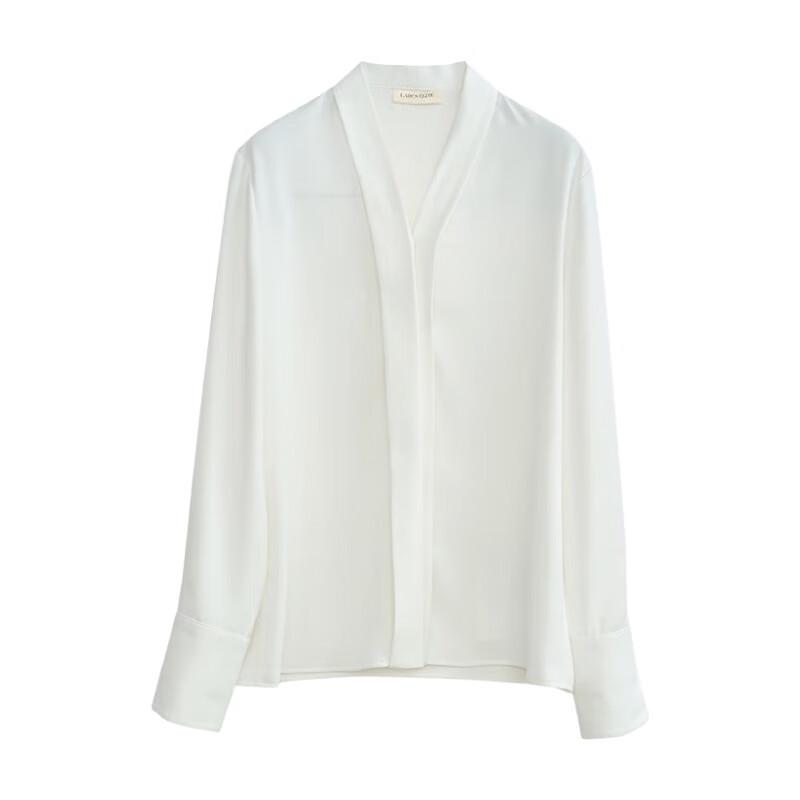 LadyS Elite Unique Design V-Neck Long Sleeve Blouse