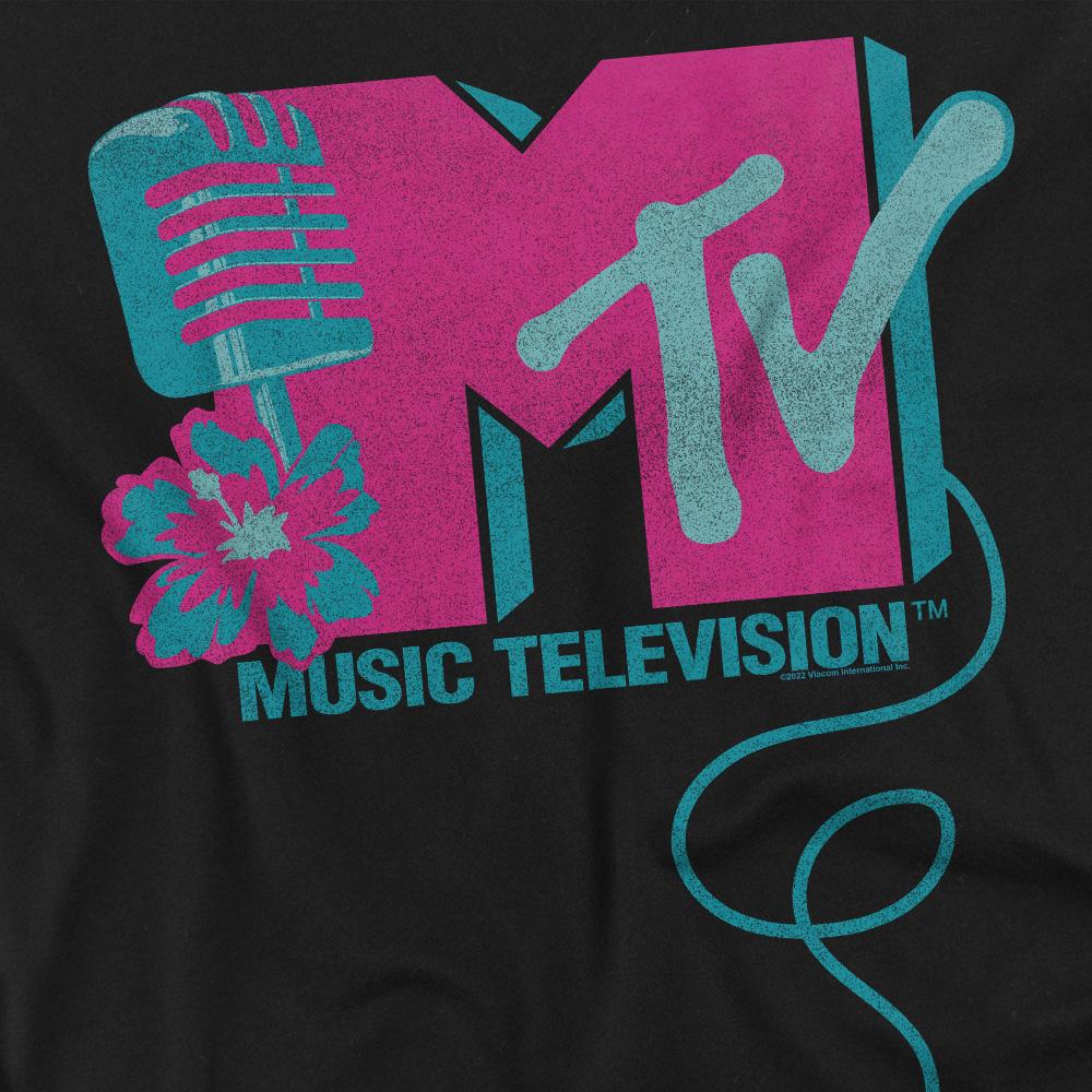 MTV Mens Microphone Logo T-Shirt