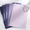 5Pcs Gradient Design A4 File Folder Dustproof Test Paper Storage Clip Paper Organizer Contract