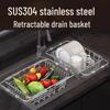 Beifu Telescopic 304 Stainless Steel Kitchen Sink Dish Drainer