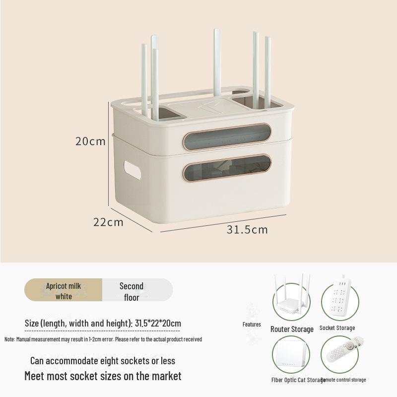 Домашняя розетка WiFi и стойка для телевизионной приставки с беспроводным маршрутизатором и системой управления кабелями