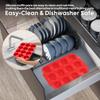 Silicone Muffin Pan for Baking - Premium 12-Cup Nonstick Muffin Pan, Easy Release & Clean, Dishwasher Safe Muffin Tray for Perfect Cupcakes, Muff &