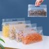 Ziplock Saran Wrap Plastic Bags Reusable PEVA Food Packaging Leakproof Fresh Shut Bags Stand Up Fresh Bag Kitchen Stoeage