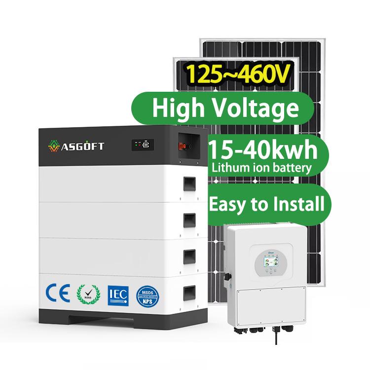 High Voltage 15kwh 20kwh Lifepo4 Battery 100Ah 30kwh 40kw Home Energy Storage Battery Solar Storage System Portable Generation