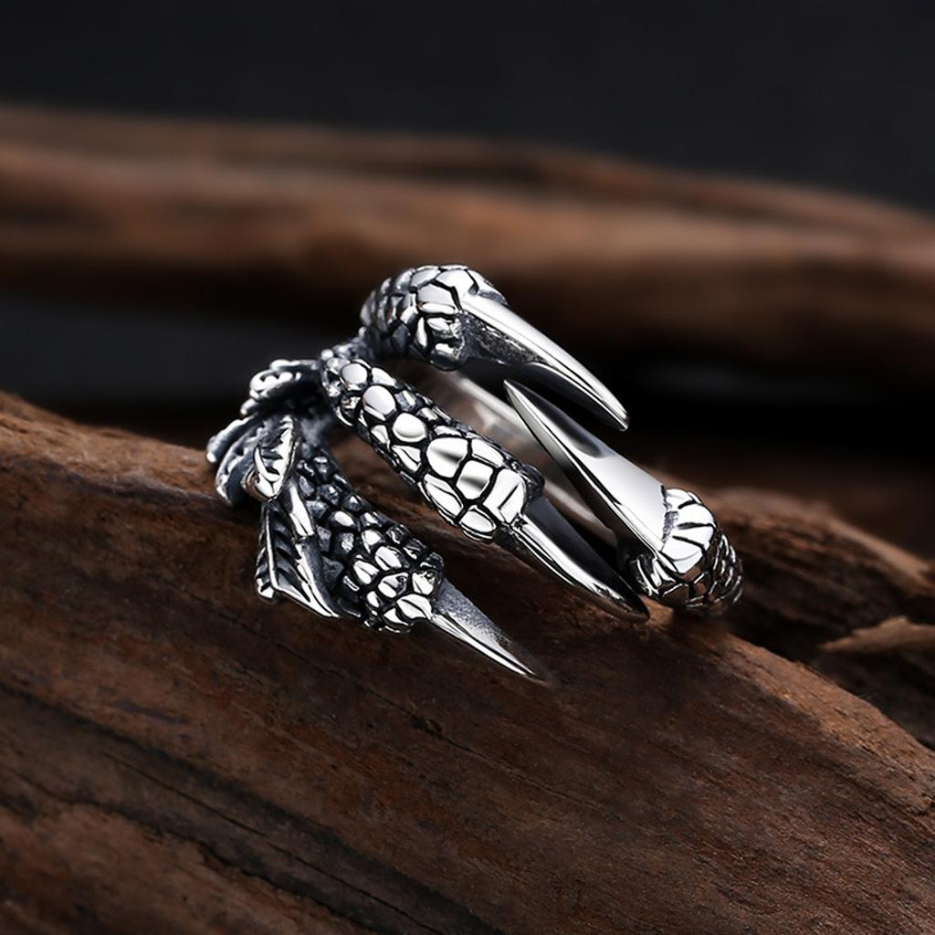 Персонализированное ретро-кольцо с драконом, рельефное, властное, мужское тайское кольцо Do Old Wind