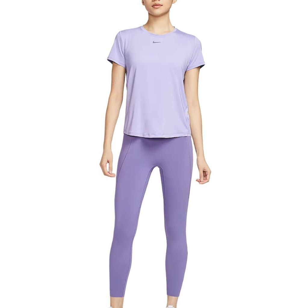 Новая женская футболка Nike Dri Fit фиолетовая FN2799-533