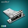 SK2-201 Refrigerator Freezer Hinge Chrome Plated Lift-off Door Hinge with Spring-Loaded Zinc Alloy Material