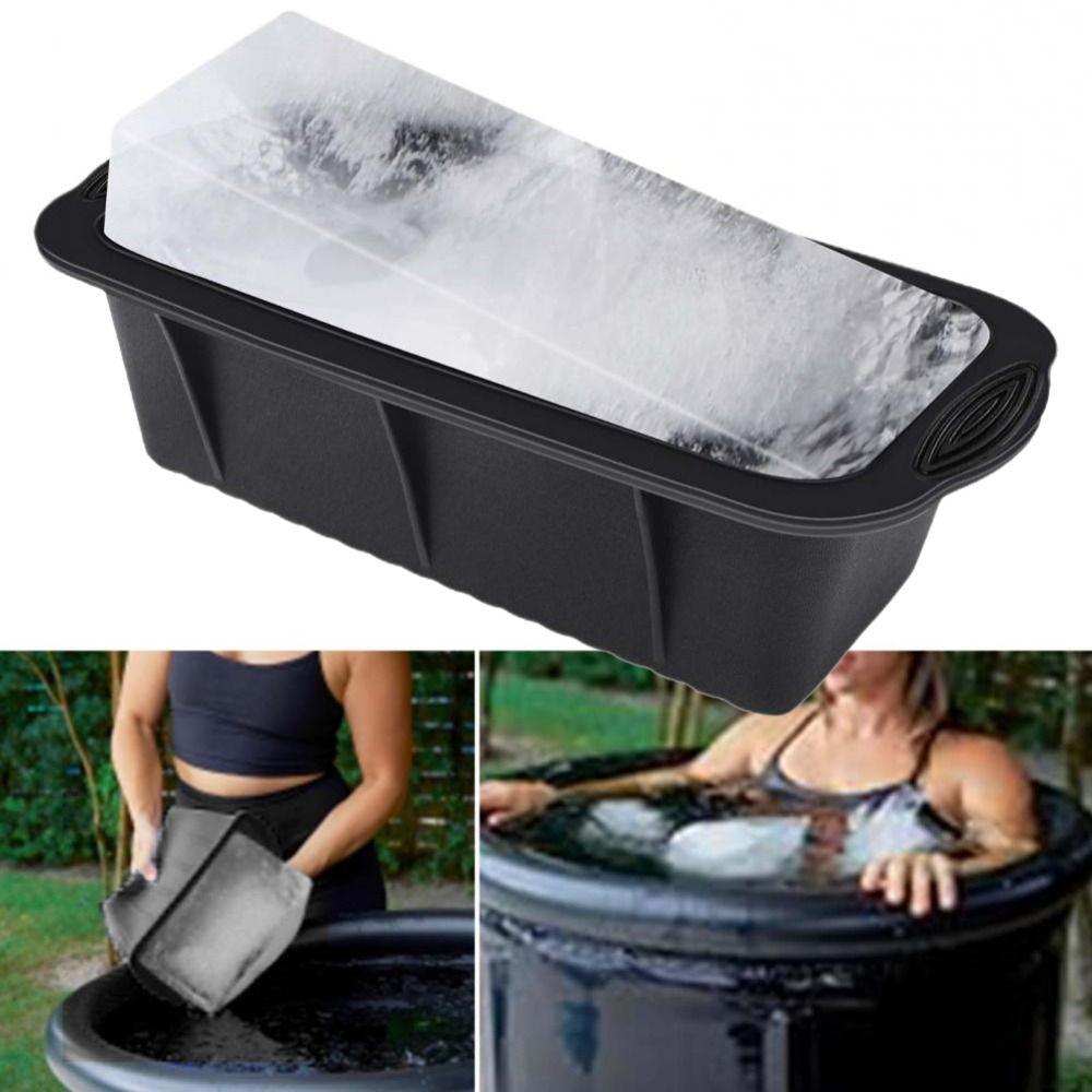 Форма для льда, форма для ледяных блоков, многоразовая силиконовая форма для льда, складной большой лоток для льда