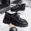 Derby Shoes New Leather Shoes Men's Shoes Low-top Small Leather Shoes Youth Casual Shoes Martin Shoes