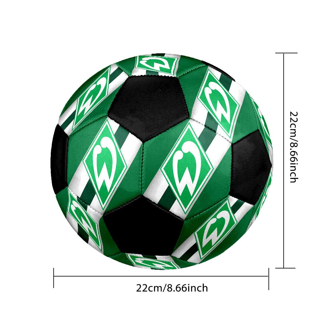 SV Werder Bremen Soccer Ball Size 5 Colorful Machine Stitched PVC Competition Ready Durable High-Bounce