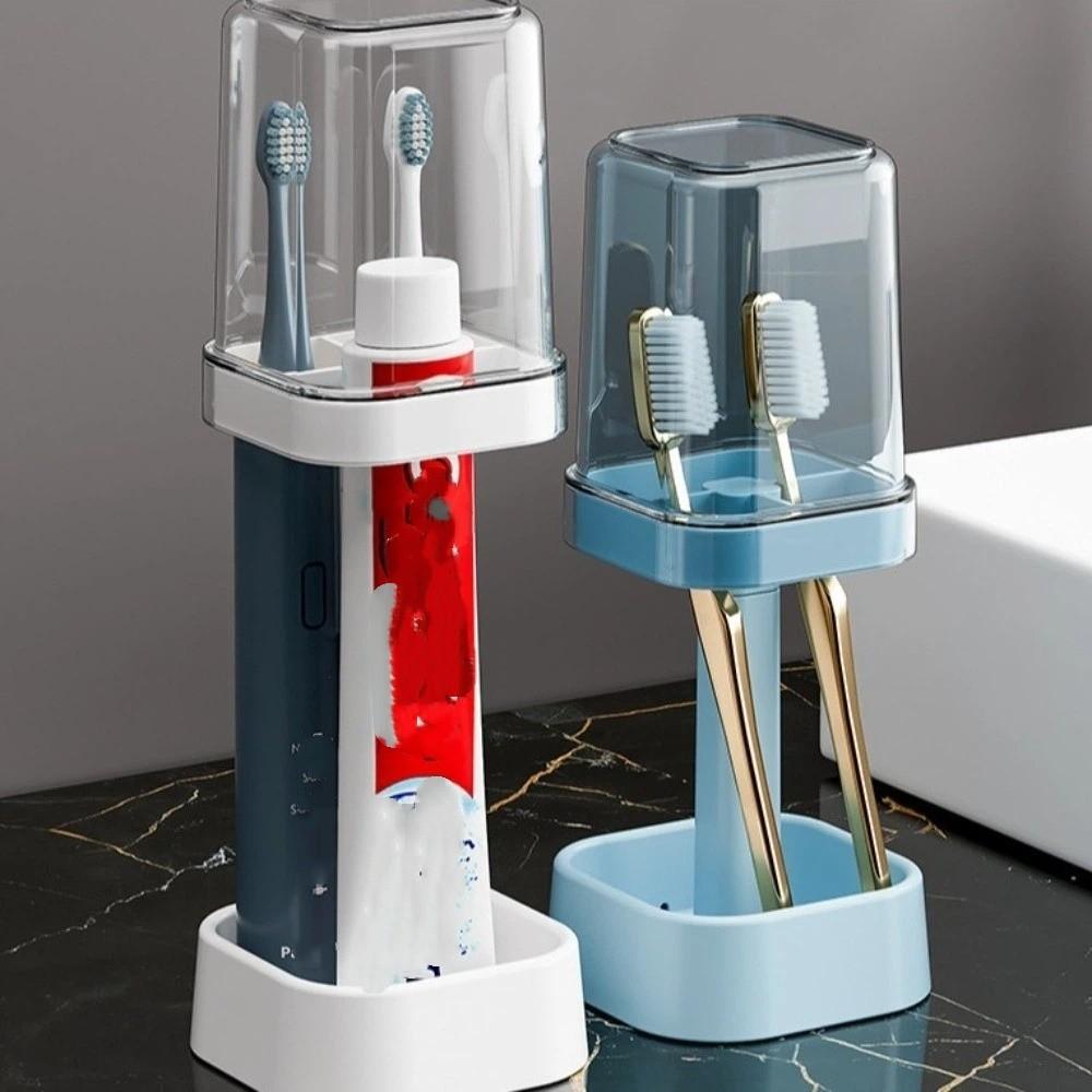 with Lid Mouthwash Cup Dustproof Toothbrush Organizer Simple Toothbrush Holder Bathroom