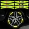 Наклейка эмблема светоотражающая светящаяся на колесный диск, для автомобиля, стайлинг, для Toyota Gazoo Racing Corolla Yaris Chr Auris Rav4 Prius Prado Avensis Verso