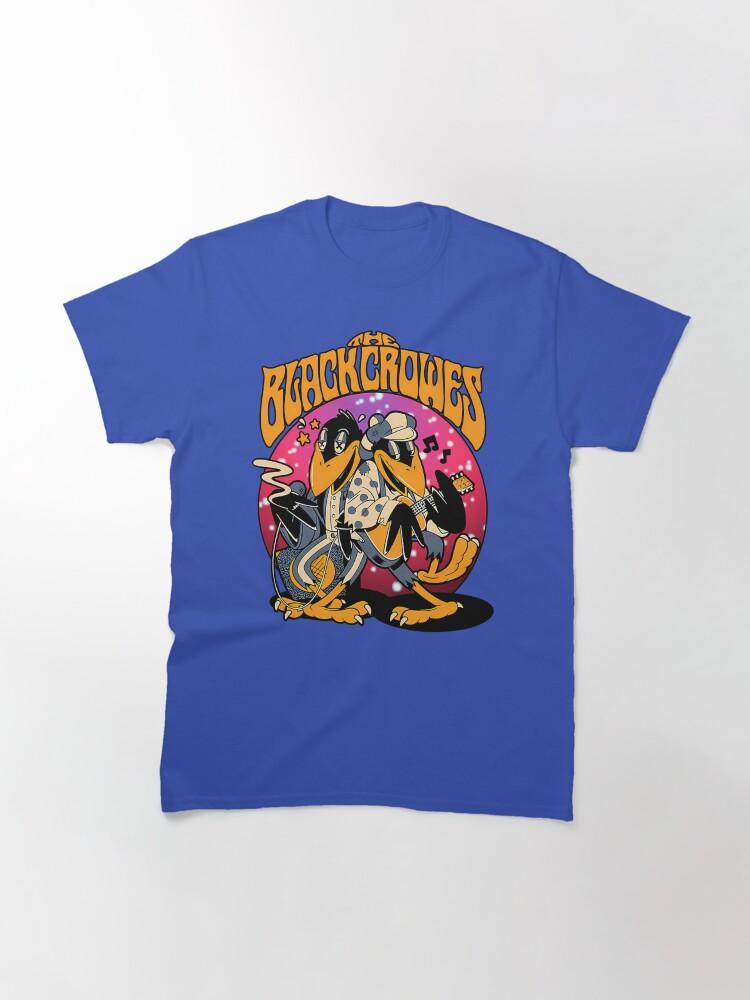 The Black Crowes Southern Rock Band Cartoon Crows Playing Music Classic T-Shirt