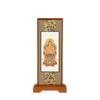 Urban Workshop Dainichi Nyorai Hanging Scroll (Walnut Color), Wooden Frame, Buddhist Altar Accessories, Mini Size, Height 20cm, Width 9cm