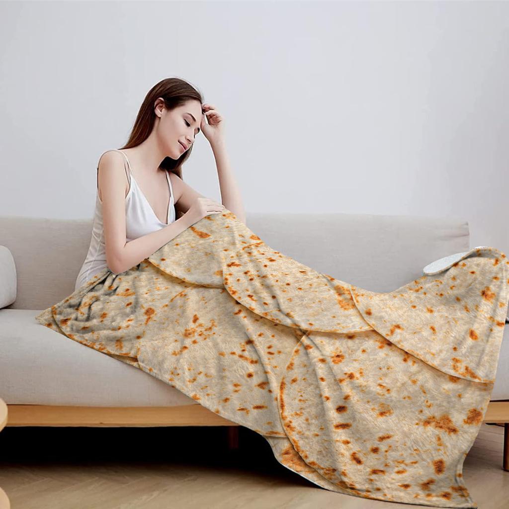 Одеяло из кукурузной лепешки с рисунком еды Маленькое одеяло Мягкое и теплое Одеяло с кондиционером Фланелевое одеяло с ворсом