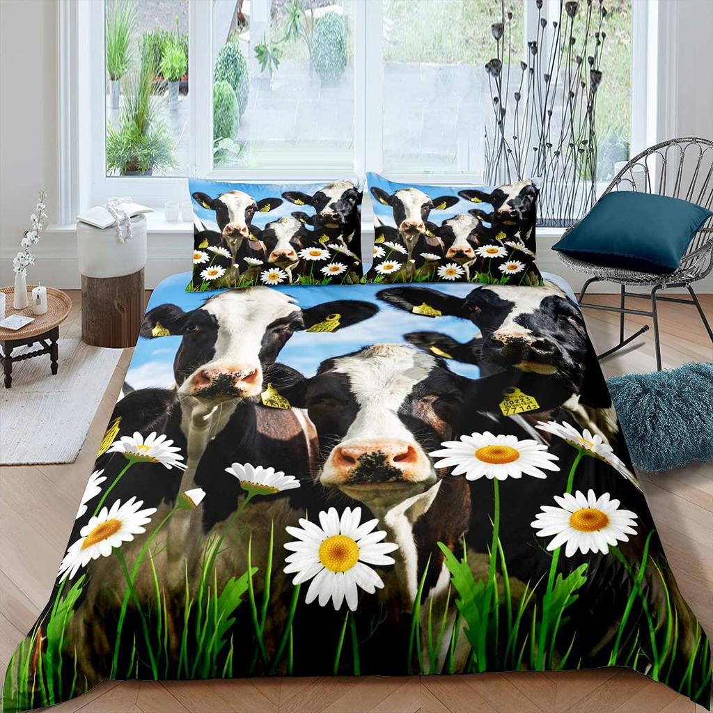 Комплект постельного белья Череп быка Бохо Мандала Пододеяльник для детей Подростков Богемный Принт перьев Покрывало с рисунком черепа животного